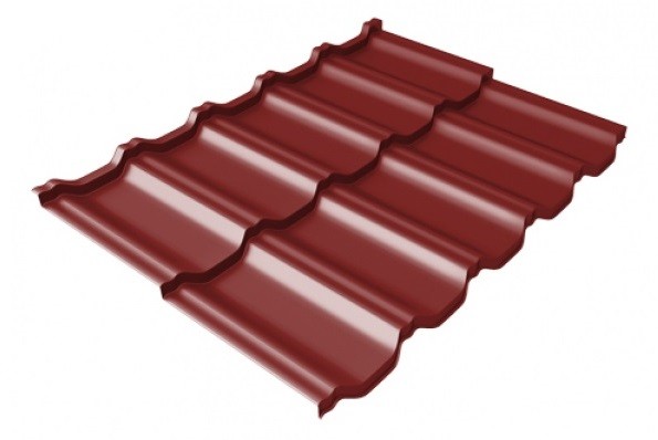Металлочерепица модульная Квинта Uno Grand Line c 3D резом 0,45 PE RAL 3011 коричнево-красный купить в Электростале