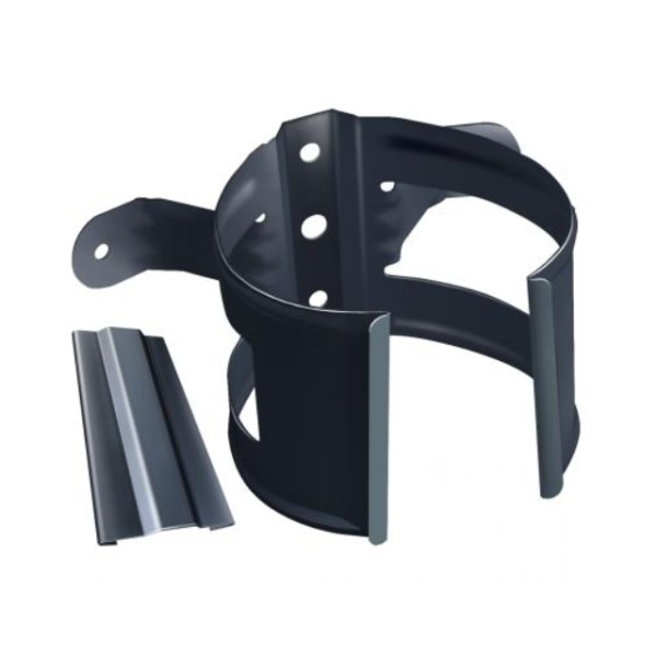 Водосток Grand Line 150x100 – Хомут трубы (на дерево) RAL 7024 купить в Электростале