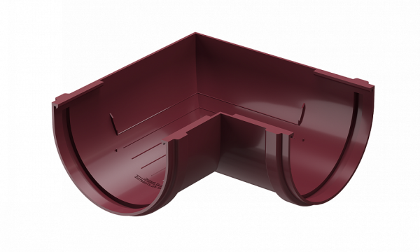 Угловой элемент 90˚ПВХ Docke STANDART красный купить в Электростале