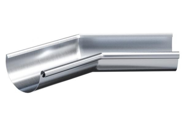 Водосток Aquasistem, Система 150/100 - Угол желоба внутренний  оцинковка 135° купить в Электростале