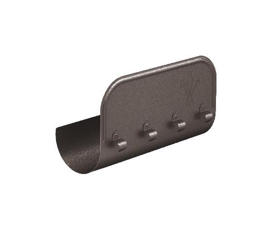 Водосток Aquasistem, Система 150/100 - Ограничитель перелива прямой RR 32 Тёмно-коричневый matt купить в Электростале