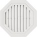Восьмиугольная фронтонная вентиляционная решётка, Белая купить в Электростале