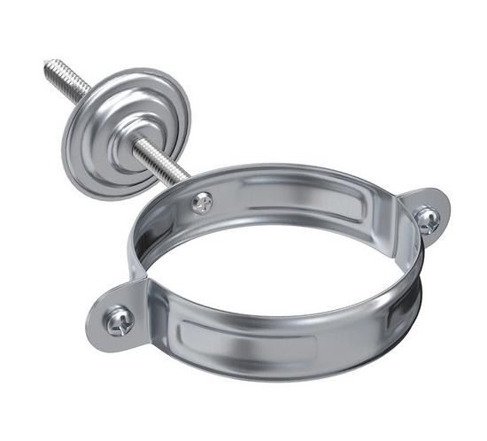 Водосток Aquasistem, Система 150/100 - Хомут для крепления трубы оцинковка купить в Электростале