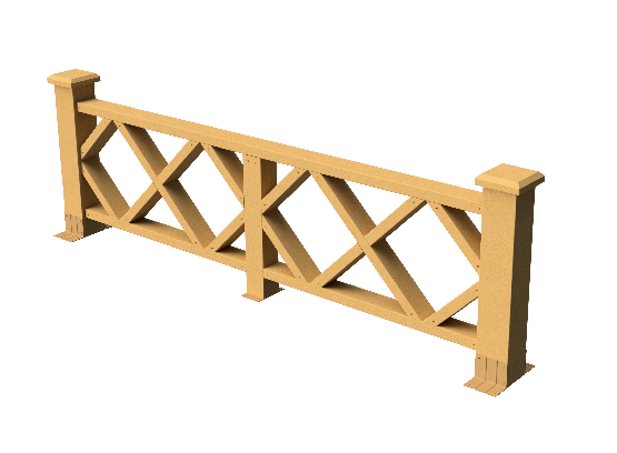 Ограждения декоративное ДПК GRINDERDECO Миллениум песчаник купить в Электростале