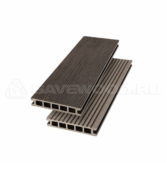 Террасная доска из ДПК SW Ornus радиальный распил темно-коричневый купить в Электростале