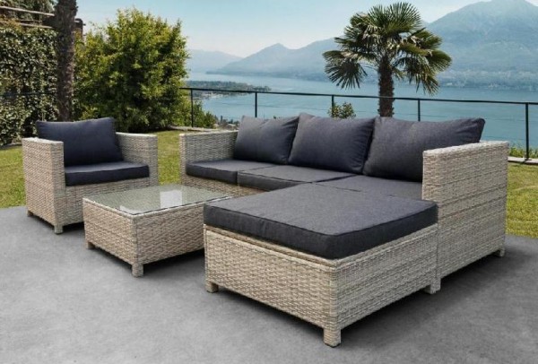 Комплект мебели AFINA плетеной из иск. ротанга YR821G Grey/Grey купить в Электростале