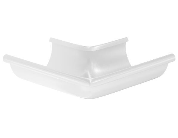 Водосток Aquasistem, система 150x100 - Угол желоба, наружный 90° RR 20 Мраморно-белый купить в Электростале