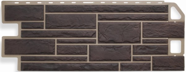Цокольный сайдинг альта-профиль - коллекция "камень", жжёный купить в Электростале