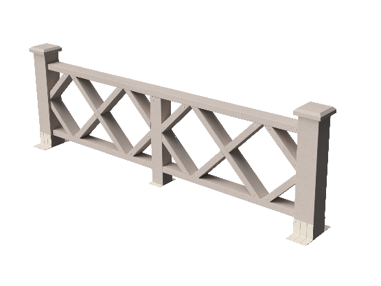 Ограждения декоративное ДПК GRINDERDECO Миллениум выбеленый дуб купить в Электростале