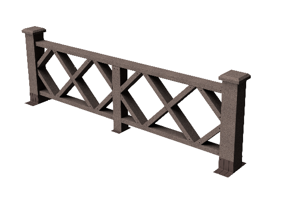 Ограждения декоративное ДПК GRINDERDECO Миллениум венге купить в Электростале