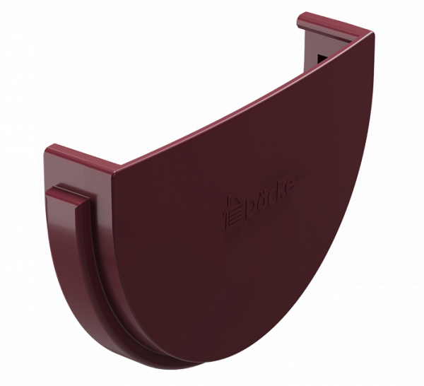 Заглушка желоба ПВХ Docke STANDART красный купить в Электростале