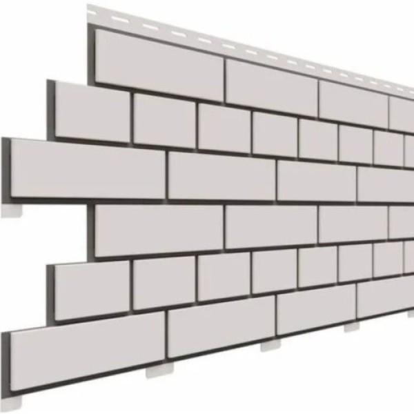 Фасадная панель Доломит Кирпич, Белый купить в Электростале