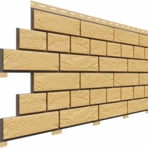 Фасадная панель Доломит Кирпич Славянка Желтый купить в Электростале