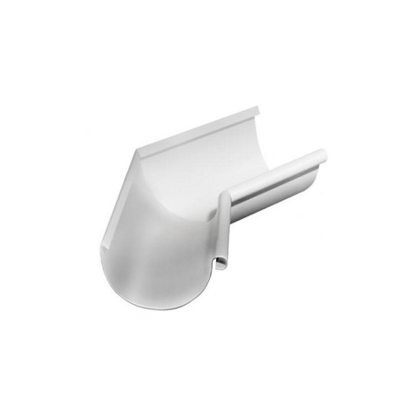 Водосток Grand Line 150x100 – Угол внутренний 135° RAL 9003 купить в Электростале