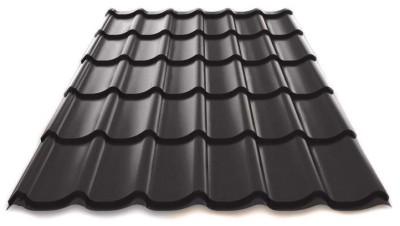 Металлочерепица Металл Профиль Norman полиэстер 0,5 сталь RAL 7024 серый