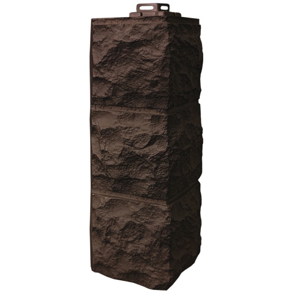 Угол Фасайдинг Серия «Доломит» Тёмно Коричневый купить в Электростале