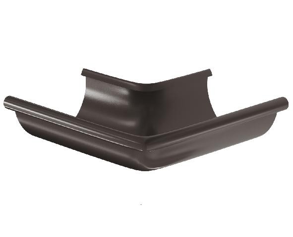 Водосток Aquasistem, система 150/100 - Угол желоба, наружный 90° RR 32 Тёмно-Коричневый купить в Электростале