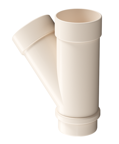 Тройник 45˚ Docke Lux ПВХ Латте купить в Электростале