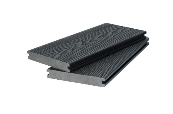 Доска террасная 3D фактура дерева POLIVAN GROUP двухсторонняя полнотелая SINGARAJA чёрный купить в Электростале