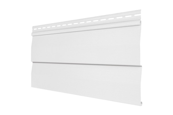 Виниловый сайдинг Tecos - корабельный брус, белый купить в Электростале