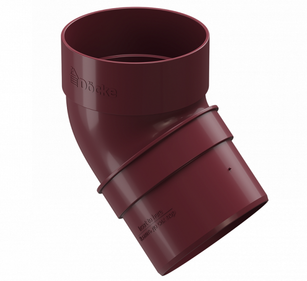 Колено 45˚ПВХ Docke STANDART красный купить в Электростале