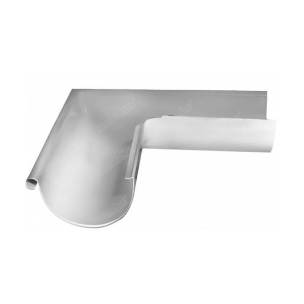 Водосток Grand Line 150x100 – Угол наружный 90° RAL 9003 купить в Электростале