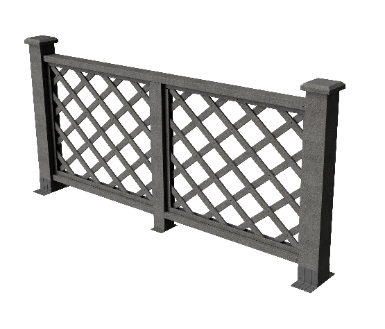 Ограждения декоративное ДПК GRINDERDECO Ламбет серый базальт купить в Электростале