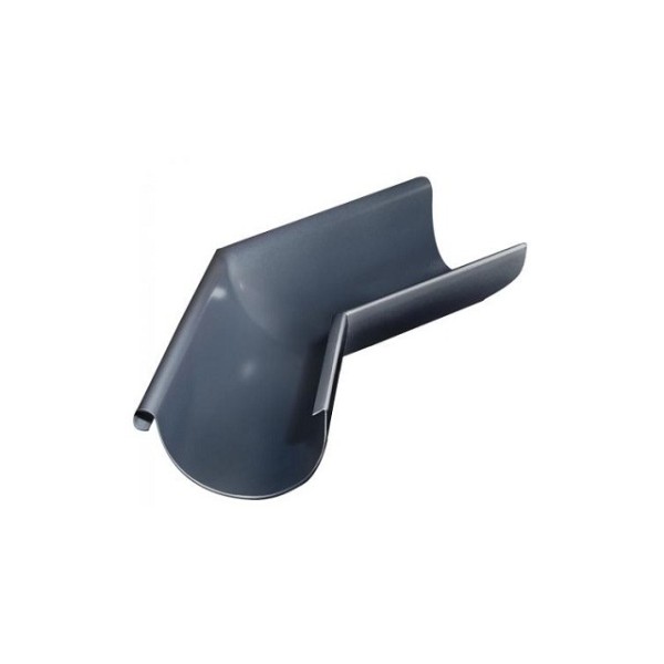 Водосток Grand Line 150x100 – Угол желоба наружный 135° RAL 7024 купить в Электростале