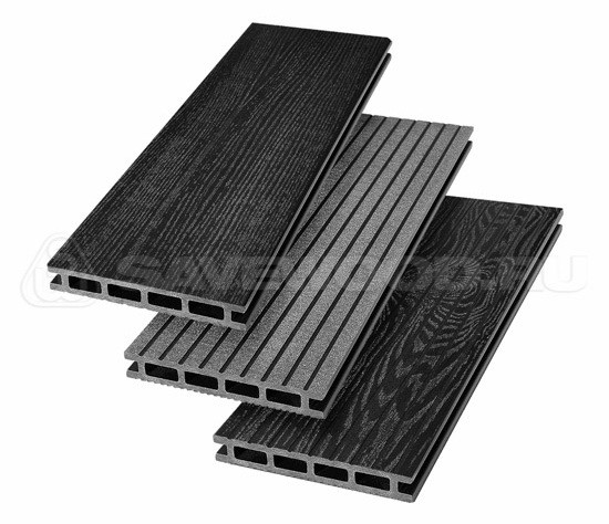 Террасная доска из ДПК SW Carpinus (R) — двухсторонняя черный купить в Электростале