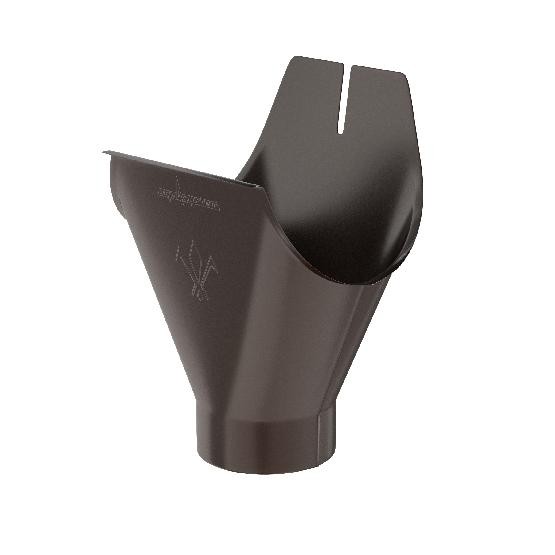 Водосток Aquasistem, система 125x90 - Воронка желоба RR 32 Тёмно-Коричневый купить в Электростале