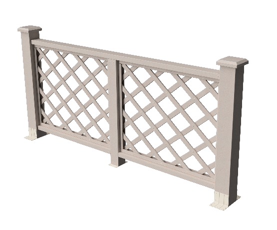 Ограждения декоративное ДПК GRINDERDECO Ламбет выбеленый дуб купить в Электростале