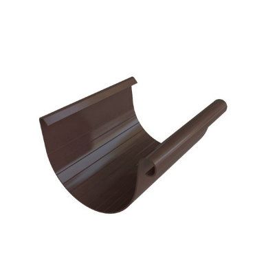 Водосток Альта-Профиль ПВХ – Желоб водосточный 4м (коричневый)