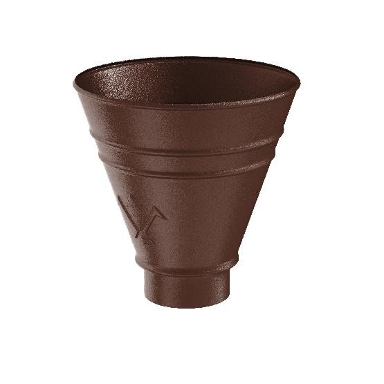 Водосток Aquasistem, Система 125x90 - Воронка водосборная круглая RAL 8017 Коричневый matt купить в Электростале