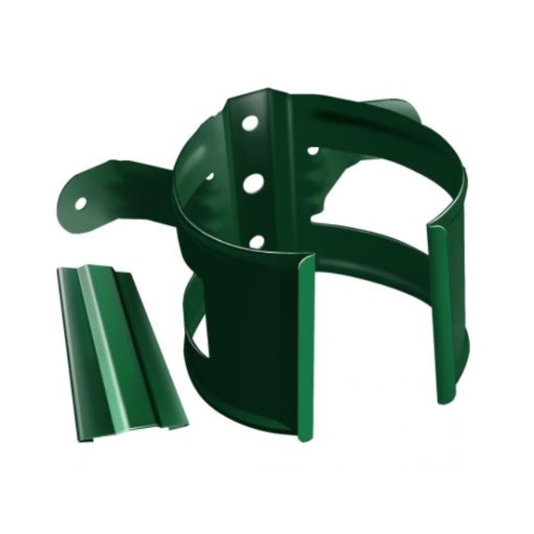 Водосток Grand Line 125x90 – Хомут трубы (на дерево) RAL 6005 купить в Электростале