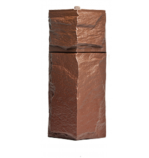 Угол T-Сайдинг-Гранит Леон Коричневый купить в Электростале