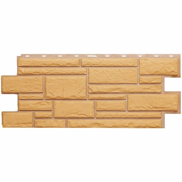 Фасадная панель Техоснастка, Камень Дикий, Бежевый купить в Электростале