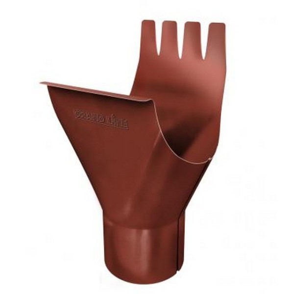 Водосток Grand Line 125x90 – Воронка желоба RAL 8004 купить в Электростале