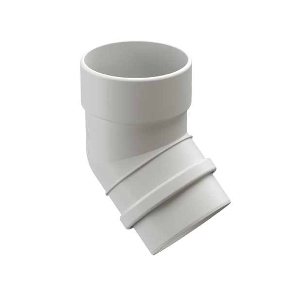 Колено 45˚ Docke Lux ПВХ Пломбир купить в Электростале