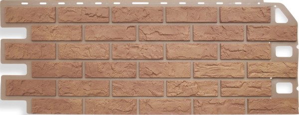 Фасадная панель Цокольный сайдинг Альта-профиль - коллекция "кирпич", кирпич бежевый купить в Электростале