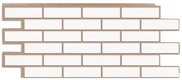 Фасадная панель T-Сайдинг - Кирпич Модерн Белый купить в Электростале