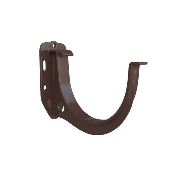 Водосток Альта-Профиль ПВХ – Кронштейн желоба водосточный (коричневый) купить в Электростале