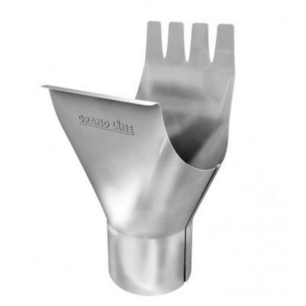 Водосток Grand Line 125x90 – Воронка желоба RAL 9003 купить в Электростале