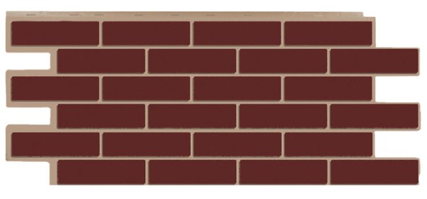 Фасадная панель T-Сайдинг - Кирпич Модерн Коричневый купить в Электростале