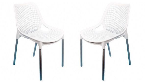 Стулья для уличных кафе белые купить в Электростале