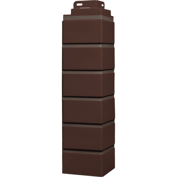 Угол Фасайдинг Серия «Кирпич клинкерный» Жженный купить в Электростале