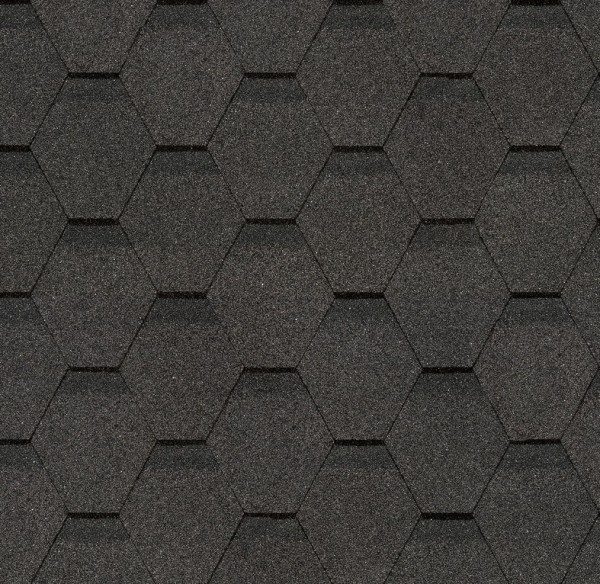 Гибкая черепица Docke, коллекция Шестигранник Серый купить в Электростале
