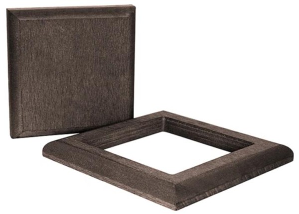 Комплект крышка и юбка ДПК для столба Polivan DENPASAR темно-коричневый купить в Электростале