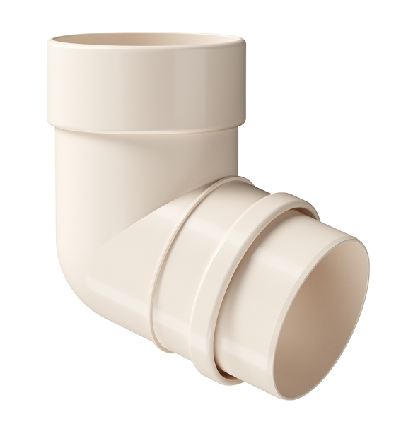 Колено 72˚ Docke Lux ПВХ Латте купить в Электростале