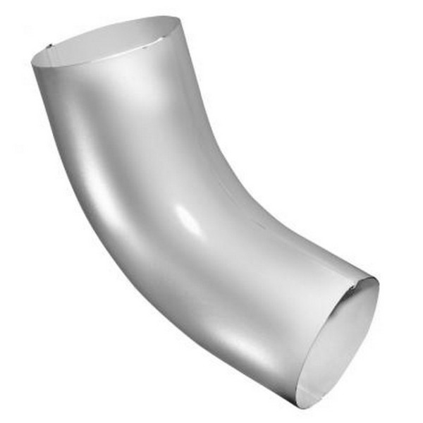 Водосток Grand Line 125x90 – Колено трубы RAL 9003 купить в Электростале