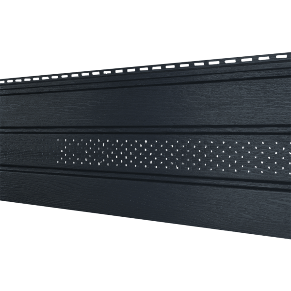 Софит Ю-Пласт Классический, перфорация по центру графит купить в Электростале